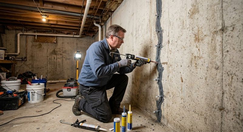 Basement Crack Repair in Chantilly, VA