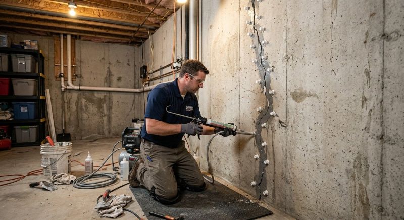 Basement Crack Repair in Chantilly, VA