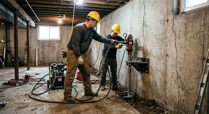 Basement Stabilization in Chantilly, VA