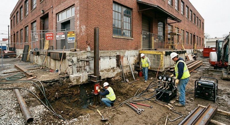 Building Foundation Repair in Purcellville, VA