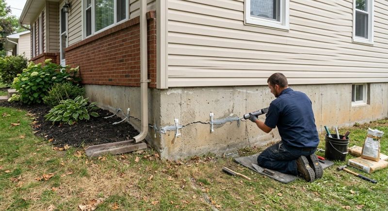 Cracked Foundation Repair in Herndon, VA