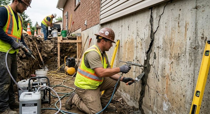 Cracked Foundation Repair in Potomac, MD