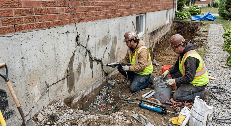 Cracked Foundation Repair in Warrenton, VA