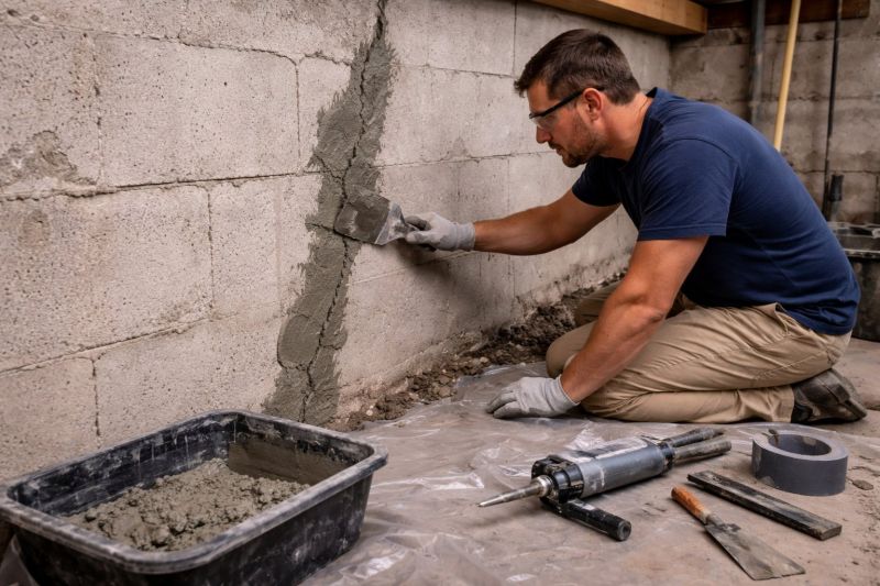 Foundation Crack Repair in Chantilly, VA