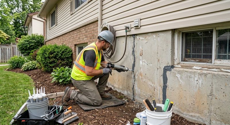 Foundation Crack Sealing in Chantilly, VA
