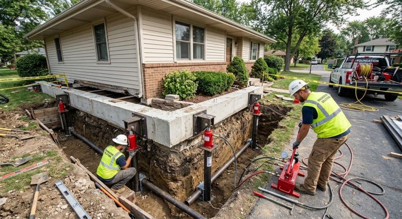 Foundation Jacking in Upperville, VA