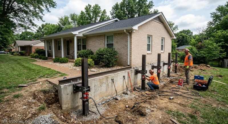 Foundation Pier Leveling in Chantilly, VA