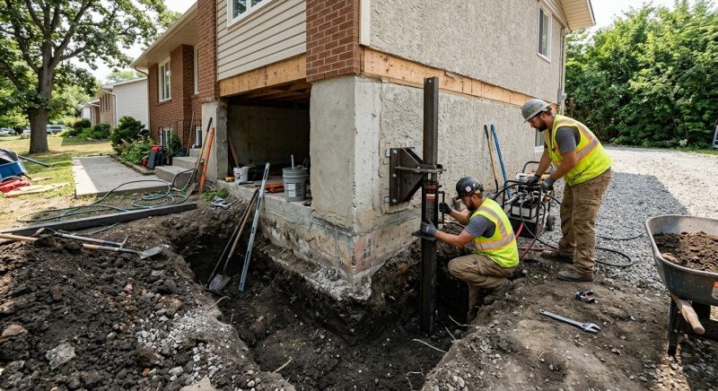 Foundation Pier Repair in Chantilly, VA