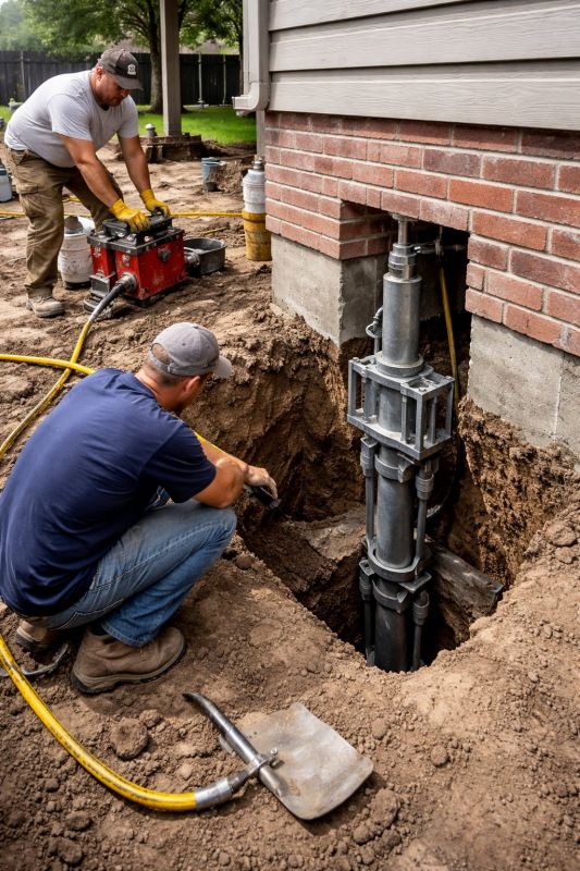 Foundation Pier Repair in Chantilly, VA
