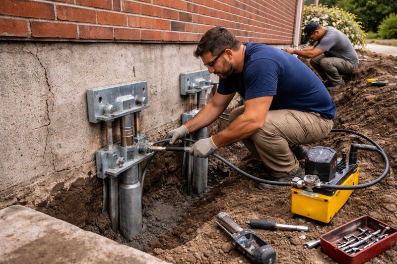 Foundation Pier Repair in Chantilly, VA