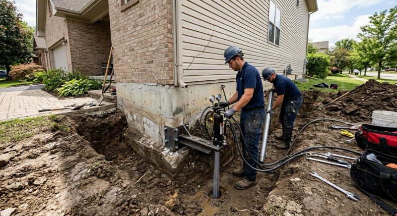 Foundation Settlement Repair in Chantilly, VA