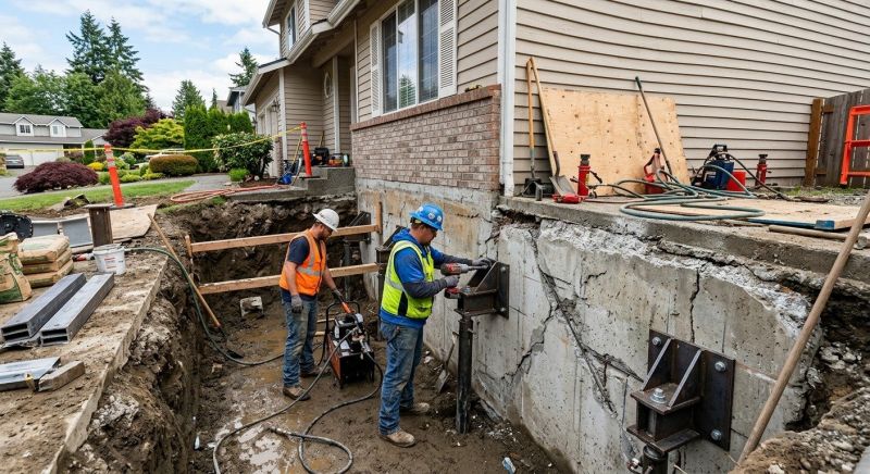Home Foundation Repair in Clifton, VA
