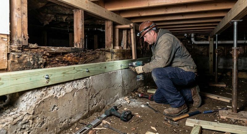 Sinking Foundation Repair in Clifton, VA