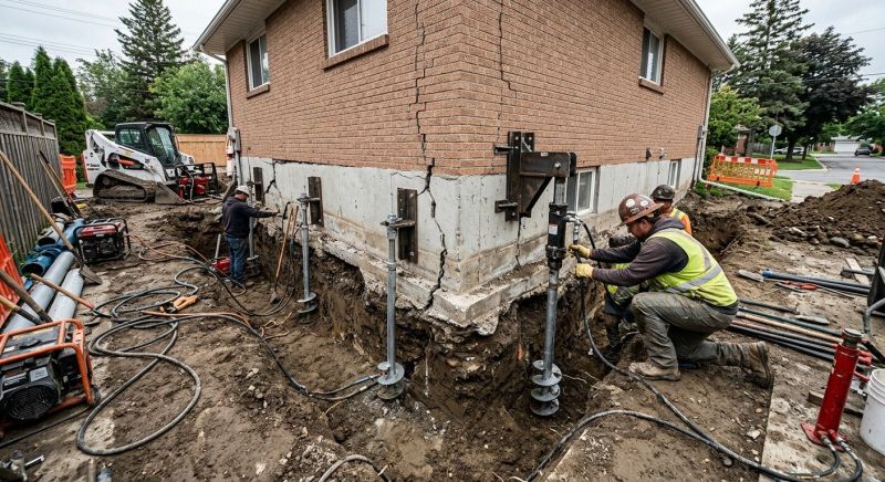 Sinking Foundation Repair in Chantilly, VA