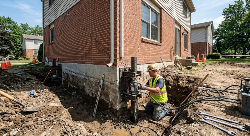 Sinking Foundation Repair in Oakton, VA