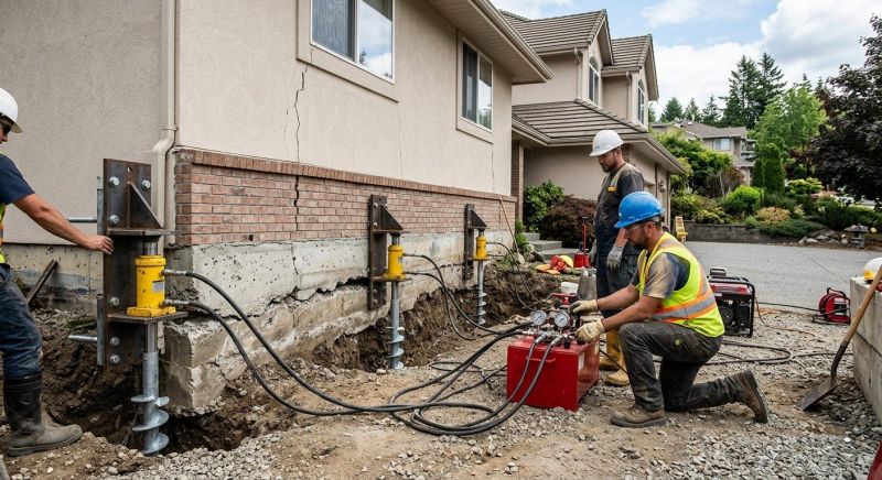 Sinking Foundation Repair in Rockville, MD