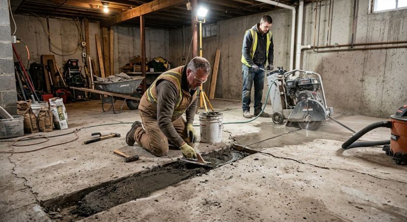 Slab Foundation Repair in Chantilly, VA