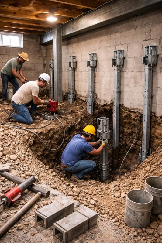 Structural Underpinning in Chantilly, VA